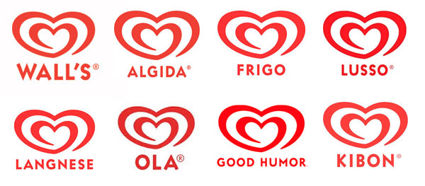 Olhando, fica óbvio que essas marcas todas representam a mesma empresa.